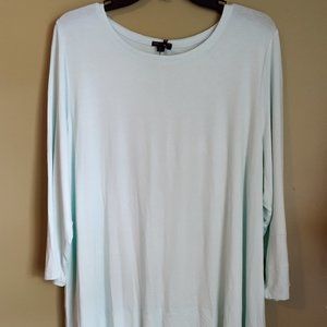 COCO + CARMEN PALE BLUE LONG SLEEVE BLOUSE SIZE XXL NEW WITH TAGS